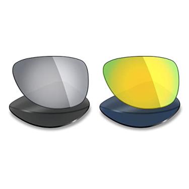 Imagem de 2 pares de lentes polarizadas de substituição da Mryok para óculos de sol Oakley Felon – Opções