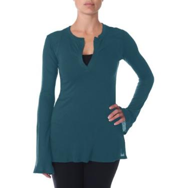 Imagem de Beyond Yoga Pima Henley orgânico, lagoa, pequeno