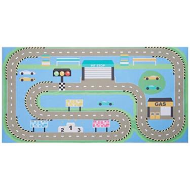 Imagem de Tapete Infantil Pista Azul 60x120