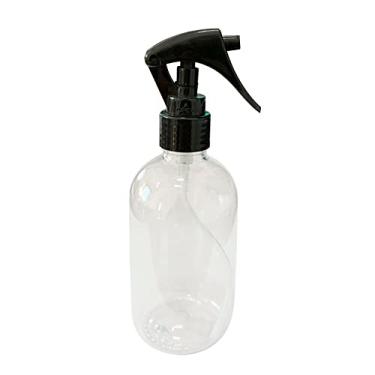 Imagem de Frasco Plástico 250ml Com Borrifador Mini Gatilho (10 Peças) Cor:Cristal com Preto