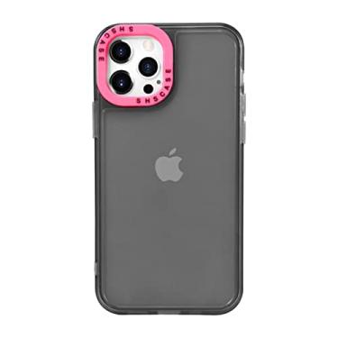 Imagem de Capa de telefone transparente Candy Color para iPhone 13 12 11 Pro Max X XR XS Max 7 8 Plus 12 13Pro Soft Shockproof Back Cover, T4, Para iPhone 13Pro Max