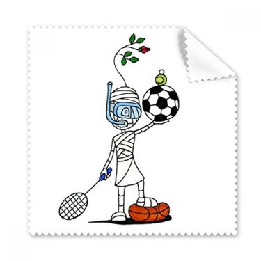 Imagem de Sports Mummy Horus Bolas de Soccor Pano de Limpeza para Telefone, 5 peças
