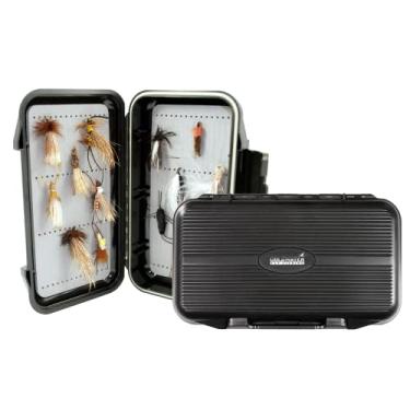 Imagem de New Phase Caixa de moscas de salmão - comporta serpentinas grandes e moscas da Kingfisher