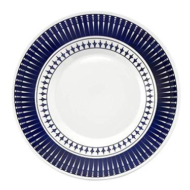 Imagem de Conjunto com 6 Pratos Fundo Biona colb Branco/Azul