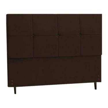 Imagem de Cabeceira Casal King Jbe Paris 195cm Marrom Cama Box 193cm
