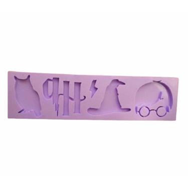 Imagem de Molde De Silicone Harry Potter Logo Chapéu Rosto Coruja