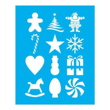 Imagem de Stencil Tamako Natal Papai Noel - 20X25Cm - Ref 9343