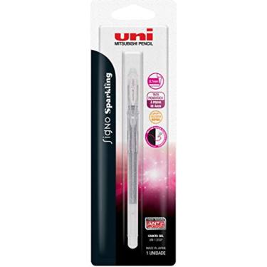 Imagem de Caneta Gel SIGNO Sparkling UM-120SP, Uni-Ball, Prata, Blister c/1 unidade