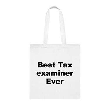 Imagem de Sacola Examinador de Impostos, Bolsa Best Tax Examiner Ever Tote Bag, Presente para Examinador Tributário, Presente para Examinador de Impostos, Bolsa de Ombro Examinador Tributário,