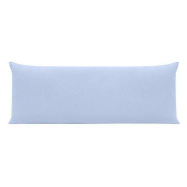 Imagem de Fronha Para Travesseiro Corpo 200 Fios Azul 150x50