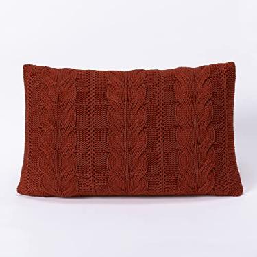 Imagem de Capa de Almofada Rinzeira Trico 50x30cm Sala Sofa Cama Tricot Viena