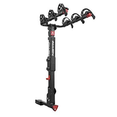 Imagem de Allen Sports Suporte de 3 bicicletas de liberação rápida de bloqueio premier para 5 cm e 1 1/4 pol. de engate, modelo QR535, preto