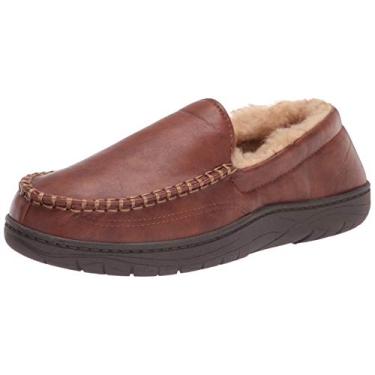 Imagem de Haggar Pantufa masculina veneziana para uso interno/externo com espuma viscoelástica confortável, Bronzeado suave, XX-Large