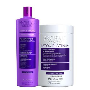Imagem de Progressiva Select Blond 1L + Botox Capilar Platinum 1Kg Matizador - P