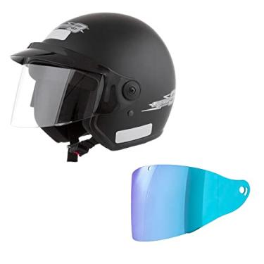 Imagem de CAPACETE ABERTO PRO TORK LIBERTY 3 SOLID PRETO FOSCO TAM. 56 VIS. CAMALEÃO