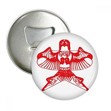 Imagem de Kite abridor de garrafa de corte de papel de cultura tradicional chinesa emblema multifuncional