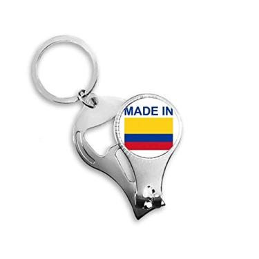 Imagem de Feito na Colômbia Country Love Nail Nipper Ring Chaveiro Abridor de Garrafas Cortador