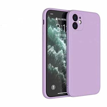 Imagem de Capa de silicone líquido quadrado para xiaomi redmi note 10 pro 9 9s 9t 11s mi 10t 11 lite 11t poco f3 m3 pro 5g x3 gt nfc capa macia, roxo, para mi 10t (10t pro)