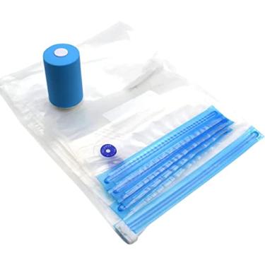 Imagem de Mini Embaladora E Seladora A Vácuo Portátil De Plástico Com 6 Sacos Reutilizáveis Conserva Os Alimentos Por Mais Tempo Linha PREMIUM SYANG