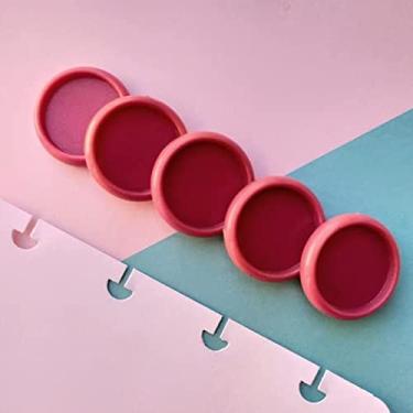 Imagem de Kit 12 Discos M 24mm de Caderno Infinito Sistema Inteligente Amor Infinito Cadernos - Liso (Rosa Glitter)