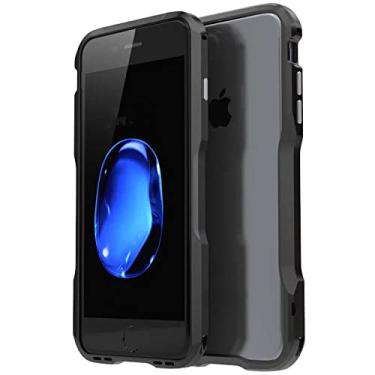 Imagem de Para iPhone 12 PRO 11 PRO X XR XS MAX 7 8 Plus Se 2020 Capa de alumínio Metal Bumper Case, Preto, Para iPhone 12 Pro