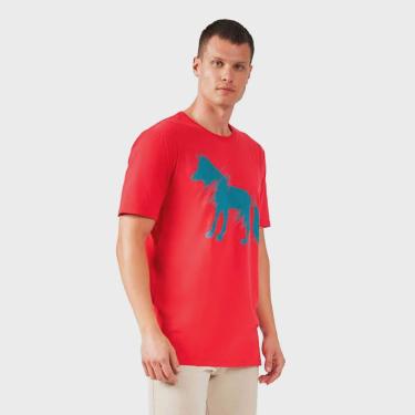 Imagem de Camiseta Acostamento Big Wolf IN23 Vermelho Masculino