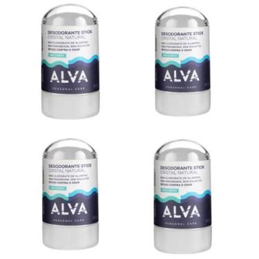 Imagem de Kit Desodorante Stick Kristall Sensitive - Alva 60G 4 Unids - Alva Nat