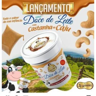 Imagem de Pasta De Amendoim Doce De Leite Com Castanha De Caju 1Kg - La Ganexa