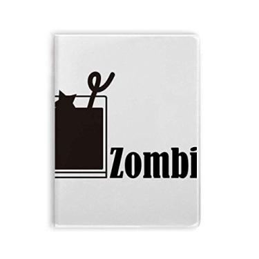 Imagem de Diário de capa macia para caderno de zumbi com a palavra Zombie Cocktail With The Word