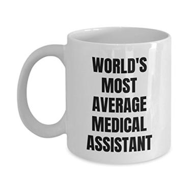 Imagem de Caneca de assistente médico – Caneca de café – Assistente médico mais médio do mundo – Presentes de assistente médico