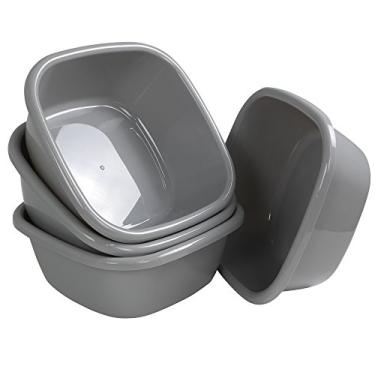 Imagem de Bacia de lavagem quadrada Begale, Cinza, 12 quart, 1