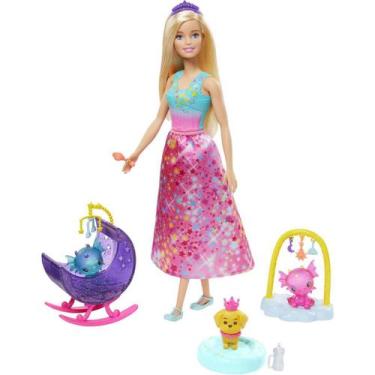 Barbie Dreamtopia Fada Cabelo Rosa - Mattel - Button Shop