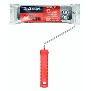 Imagem de Atlas - Rolo de Pintura de 15cm Anti-marcas com Espuma 100% Poliéster e Densidade 30 (kg/m³) , Cantos Arredondados, Resistentes a Solventes