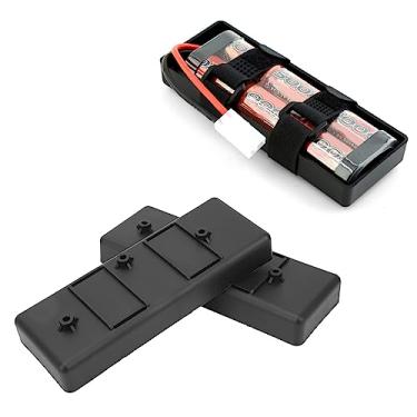 Imagem de 2 Unidades de Estojo de Bateria RC, Placa de Montagem de Bateria de Plástico Placa de Proteção de Bateria para Carro Axial SCX10 1/10 RC