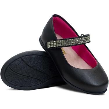 Imagem de Sapatilha Feminina Moda Infantil Nº 18 Ao 27 Sapato Batizado Menina Boneca Festa 02.39 (Preto, BR, Bebê, Numérico, 18)