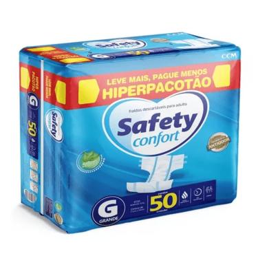 Imagem de Fralda Geriátrica Safety Confort G C/50 Unidades 70+ Kg