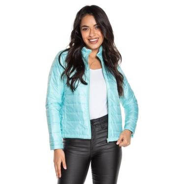 Imagem de Jaqueta Feminina Azul Claro Nylon Matelassê - GG-Feminino