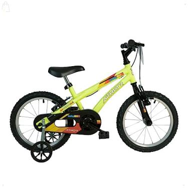Imagem de Bicicleta Aro 16 Masculino Athor Baby Boy Amarelo Neon Tamanho:12;cor:AMARELO+ NEON