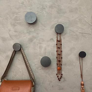 Imagem de Souvenir Decor - Kit 5 Ganchos de Parede em 5 Tamanhos Modernos Preto