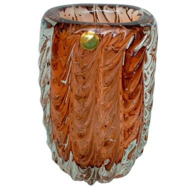 Imagem de Vaso murano Lisboa garnet 15x11x28 cm 