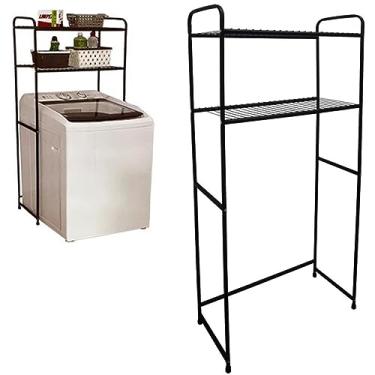 Imagem de Rack Estante Lavanderia Maquina de Lavar Organizaçao Prateleira Aço Maxeb