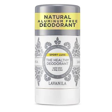 Imagem de Lavanila Desodorante esportivo luxuoso sem alumínio, 60 g - O desodorante saudável para homens e mulheres - Proteção tripla contra odores, aroma fresco, bastão sólido, vegano