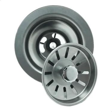 Imagem de Válvula Americana Inox Para Pia de Cozinha Medida 4 1/2