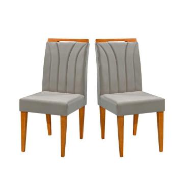 Imagem de Conjunto com 2 Cadeiras Luanda Linho Redenobre