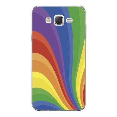 Imagem de Capa Case Capinha Samsung Galaxy  J5  Arco Iris Linhas - Showcase