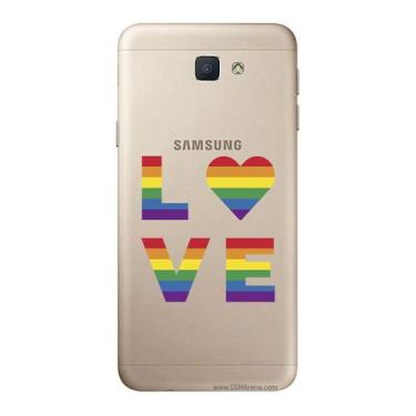 Imagem de Capa Case Capinha Samsung Galaxy  J5 Prime Arco Iris Love - Showcase