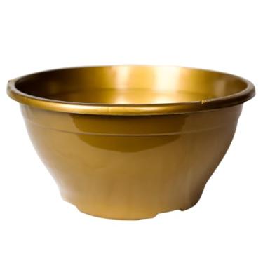 Imagem de Kit de vasos plastico cuia 21 de 2 litros para plantas cactos e suculentas (DOURADO, 5)