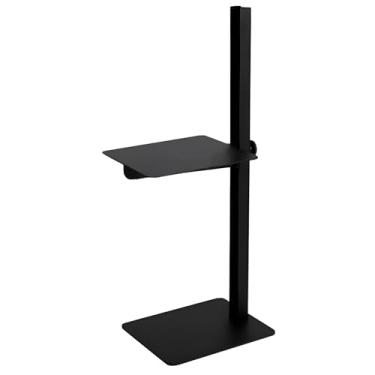 Imagem de Mesa De Borda De Metal Com Tampo De Elevação, Mesa Final Que Economiza Espaço, Mesa Lateral Fácil De Montar Para Cabeceira De Sofá De Escritório (Color : Black)