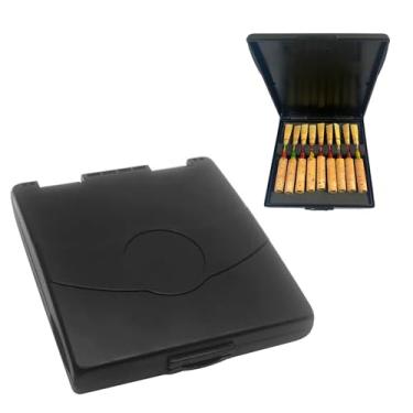 Imagem de TUOREN Caixa de armazenamento de plástico preta de palheta de oboé para 9 peças de palheta de oboé 9,4 x 8,9 cm