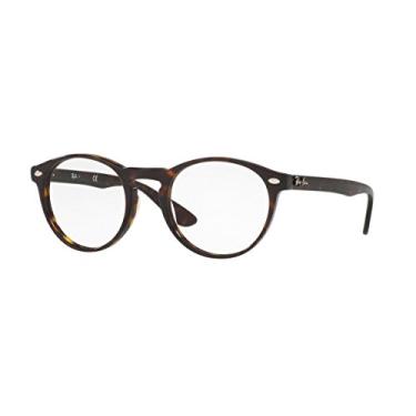 Imagem de Armações de óculos de grau Ray-Ban RX5283 redondas, lente Havana escura/demo, 51 mm